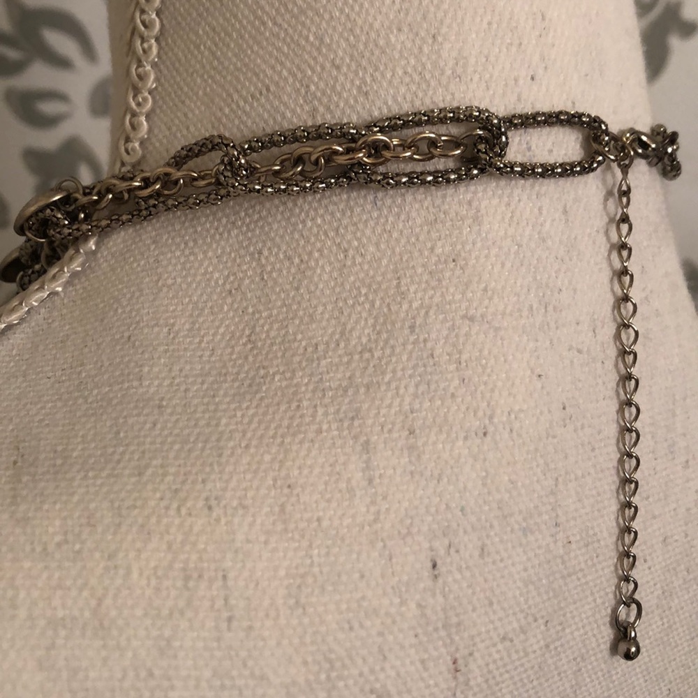 Silver Statement Necklace - image 4